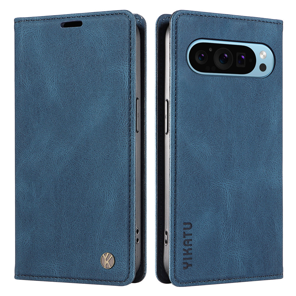 YIKATU YK-005 For Google Pixel 9 Case Leather Skin Touch Feeling Phone Cover YIKATU YK-005 For Google Pixel 9 Case Leather Skin Touch Feeling Phone Cover